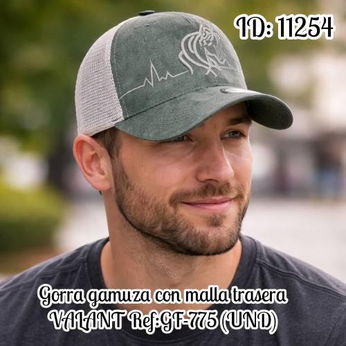 Gorra gamuza con malla trasera VALANT Ref:GF-775 (UND)