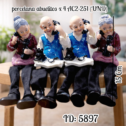 porcelana abuelitos x 4 AC2-251 (UND)