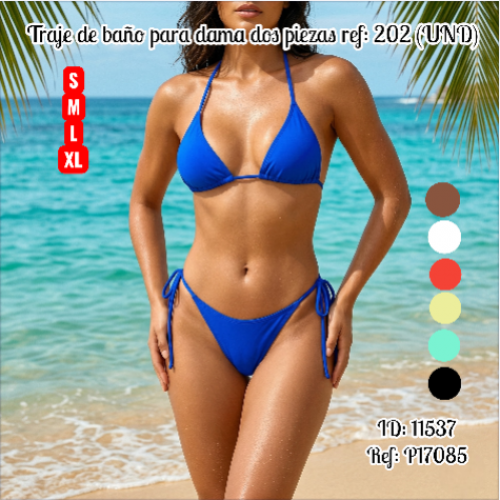 Traje de baño para dama dos piezas ref: 202 (UND)