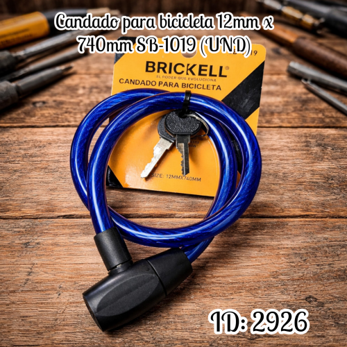 Candado para bicicleta 12mm x 740mm SB-1019 (UND)