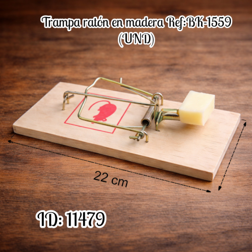 Trampa ratón en madera  Ref:BK-1559 (UND)