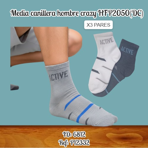 Media canillera hombre X3 pares HFP2050(DC)