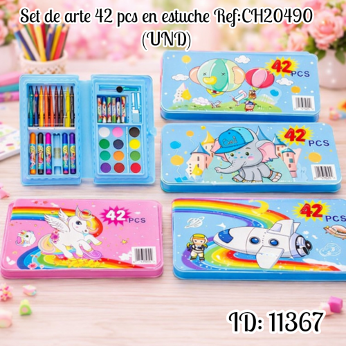 Set de arte 42 pcs en estuche Ref:CH20490 (UND)