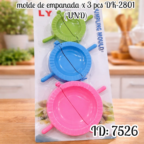 molde de empanada x 3 pcs DK-2801 (UND)