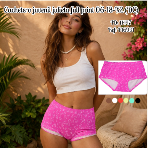 Cachetero juvenil julieta full print 06-18-X2 (DC)