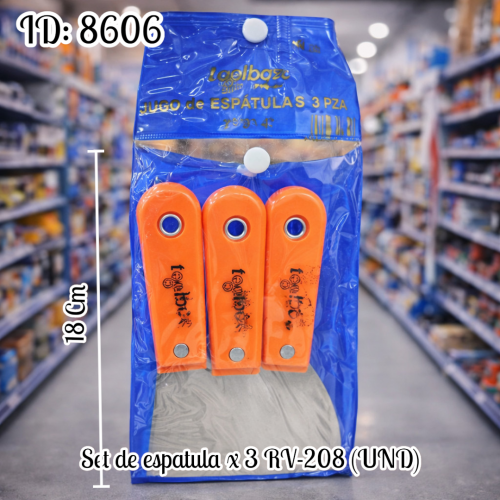 Set de espatula x 3 RV-208 (UND)