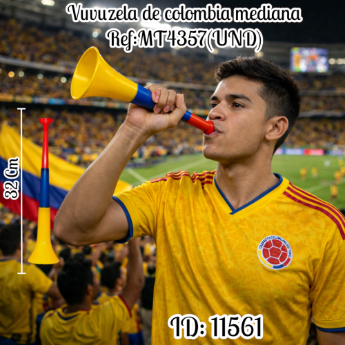Vuvuzela de colombia mediana Ref:MT4357(UND)