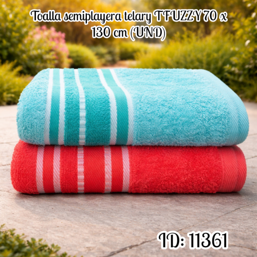 Toalla semiplayera telary TFUZZY 70 x 130 cm (UND)