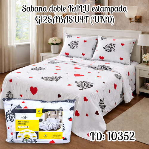 Sabana doble kalu estampada  G12SABASU4F (UND)