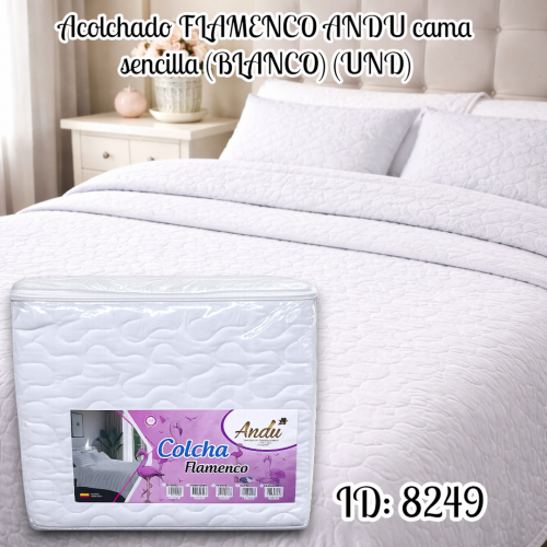 Tendido FLAMENCO ANDU cama sencilla (BLANCO) (UND)