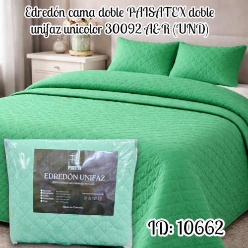 Edredón cama doble PAISATEX doble unifaz unicolor 30092 A&R (UND)