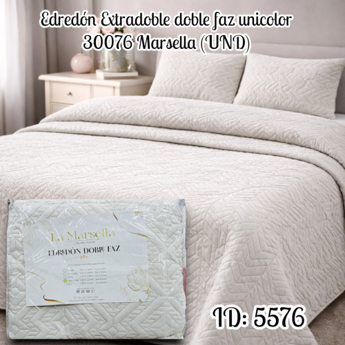 Edredón Extradoble doble faz unicolor 30076 Marsella (UND)