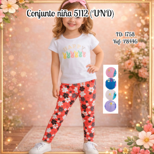 Conjunto niña 5112 (UND)
