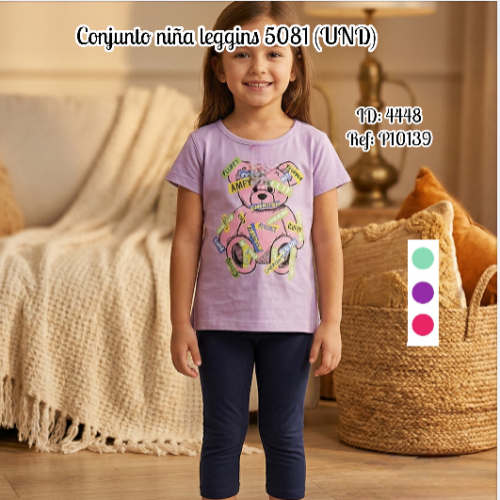 Conjunto niña leggins 5081 (UND)