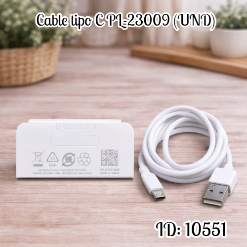Cable tipo C x 10 unidades PL-23009 (UND)