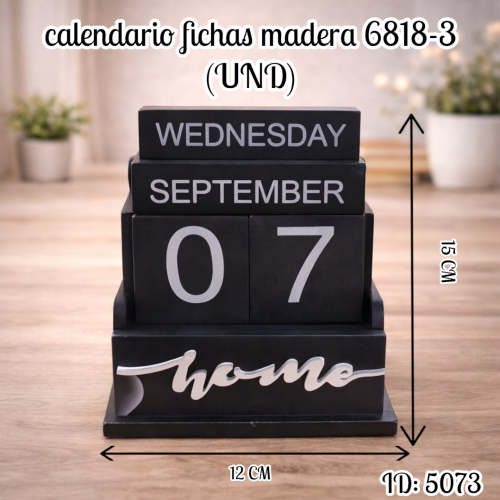 calendario fichas madera 6818-3 (UND)