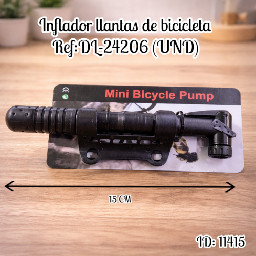 Inflador llantas de bicicleta Ref:DL-24206 (UND)
