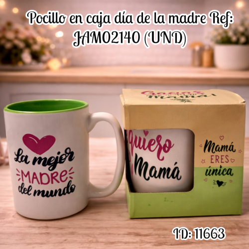 Pocillo en caja día de la madre Ref: JAM02140 (UND)
