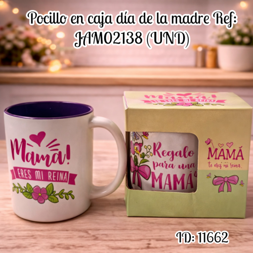Pocillo en caja día de la madre Ref: JAM02138 (UND)