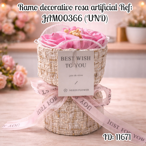 Ramo decorativo rosa artificial Ref: JAM00366 (UND)