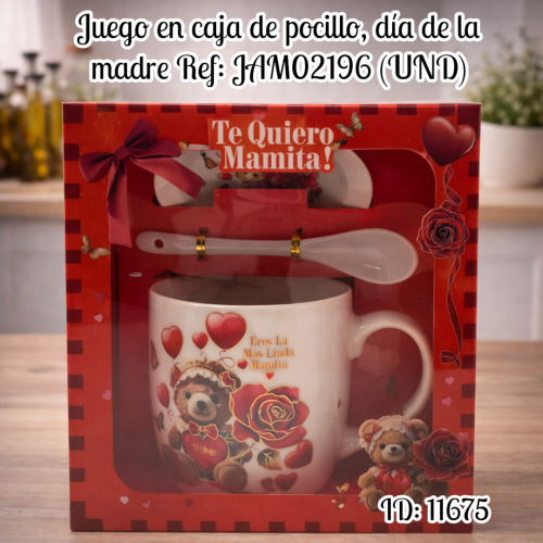 Juego en caja de pocillo, día de la madre Ref: JAM02196 (UND)