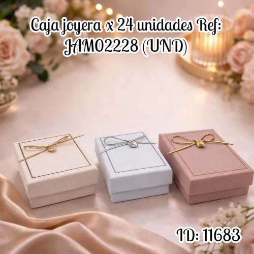 Caja joyera x 24 unidades Ref: JAM02228 (UND)