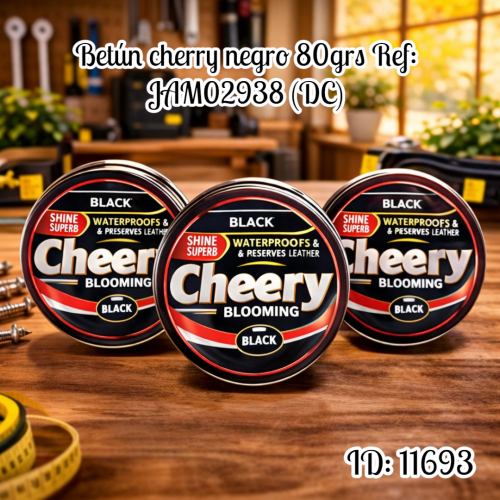 Betún cherry negro 80grs  Ref: JAM02938 (DC)