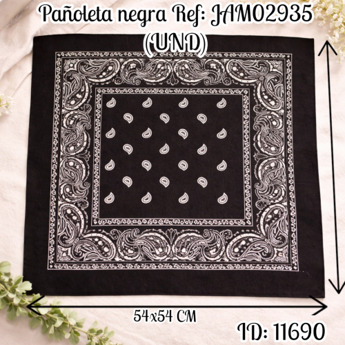 Pañoleta negra Ref: JAM02935 (UND)