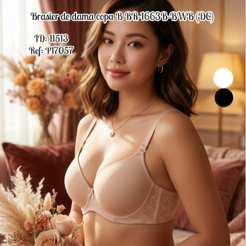 Brasier de dama copa B BR-1663B-BWB (DC)