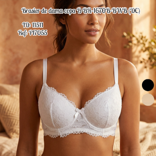Brasier de dama copa B BR-1670B-BWB (DC)