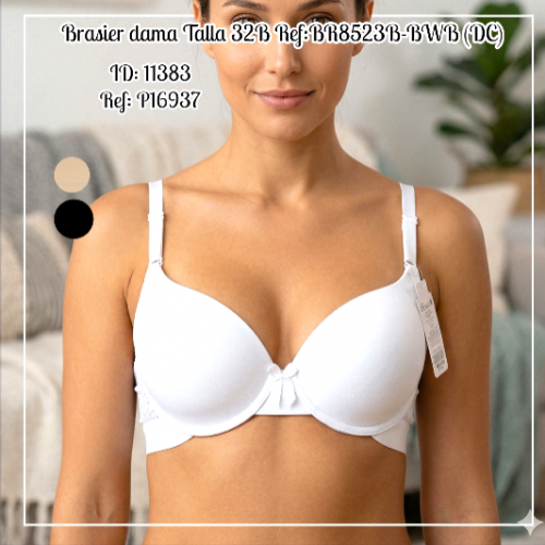 Brasier dama Talla 32B Ref:BR8523B-BWB (DC)