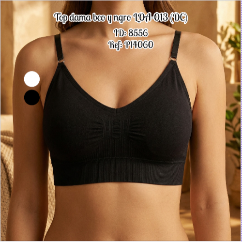 Top dama bco y ngro LOA-013 (DC)