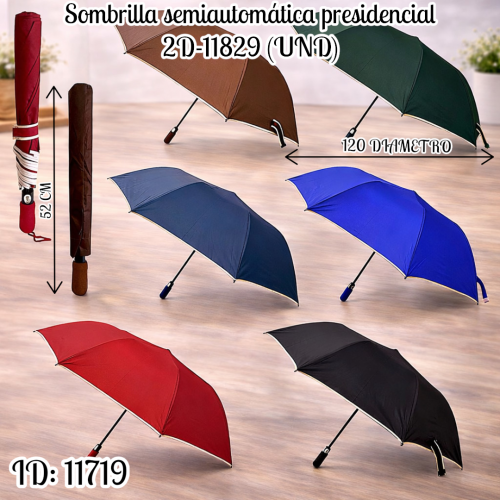 Sombrilla semiautomática presidencial 2D-11829 (UND)