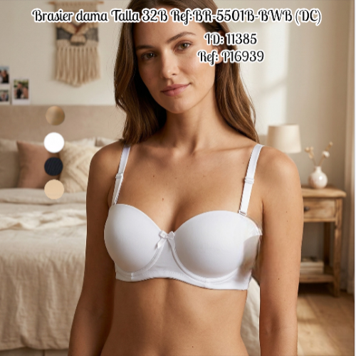 Brasier dama Talla 32B Ref:BR5501B-BWB (DC)