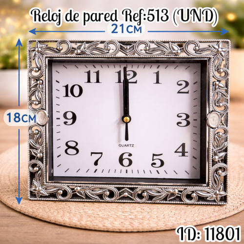 Reloj de pared Ref:513 (UND)