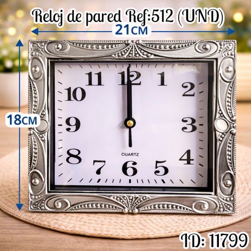 Reloj de pared Ref:512 (UND)