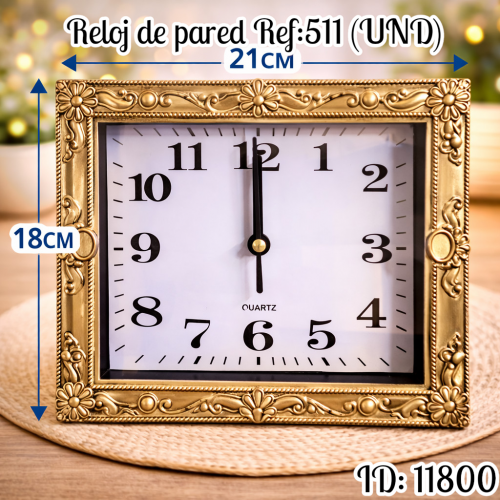 Reloj de pared Ref:511 (UND)