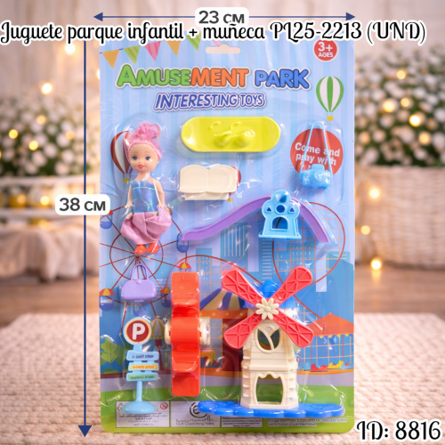 Juguete parque infantil + muñeca PL25-2213 (UND)