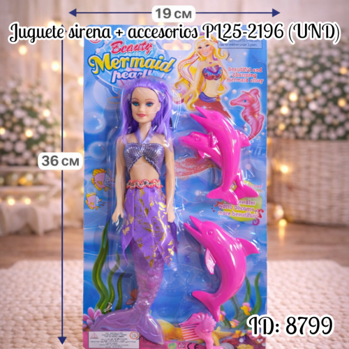 Juguete sirena + accesorios PL25-2196 (UND)