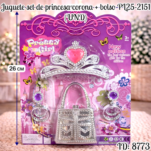 Juguete set de princesa corona + bolso PL25-2151 (UND)