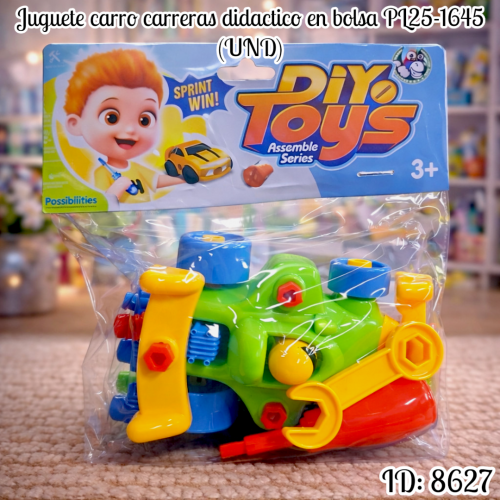 Juguete carro carreras didactico en bolsa PL25-1645 (UND)