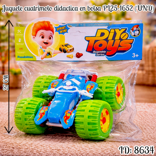 Juguete cuatrimoto didactica en bolsa PL25-1652 (UND)