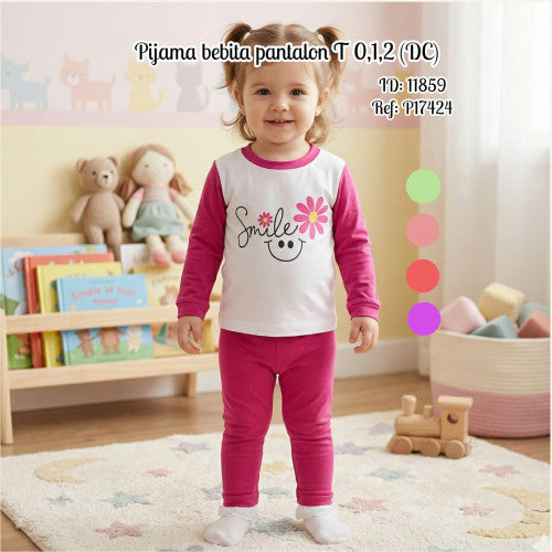 Pijama bebita pantalon T 0,1,2 (DC)