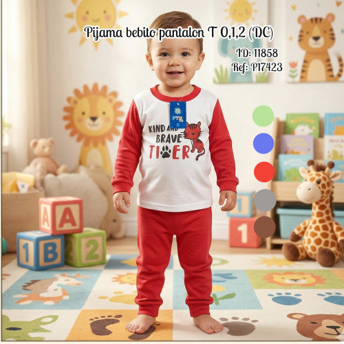 Pijama bebito pantalon T 0,1,2 (DC)