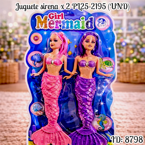 Juguete sirena x 2 PL25-2195 (UND)