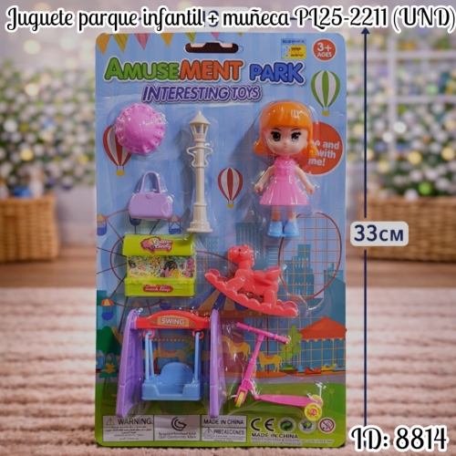 Juguete parque infantil + muñeca PL25-2211 (UND)