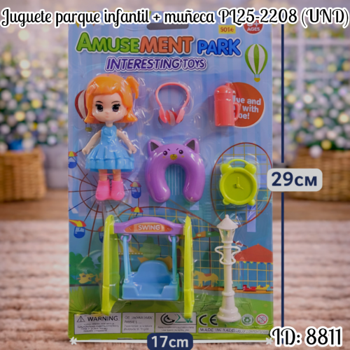 Juguete parque infantil + muñeca PL25-2208 (UND)
