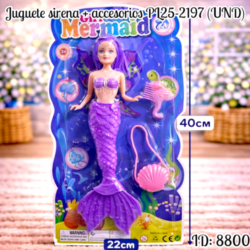 Juguete sirena + accesorios PL25-2197 (UND)