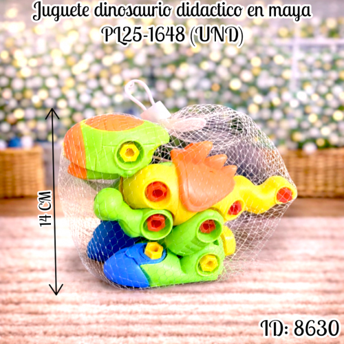 Juguete dinosaurio didactico en maya PL25-1648 (UND)