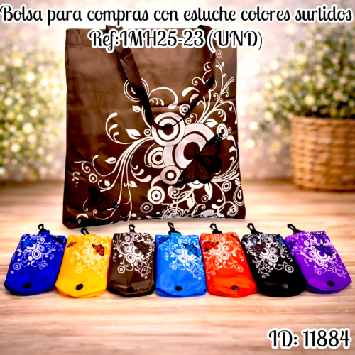 Bolsa para compras con estuche colores surtidos Ref:IMH25-23 (UND)